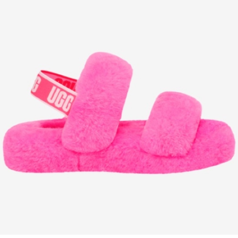 UGG Oh Yeah Slides Toddler Size 9 Pink EUC